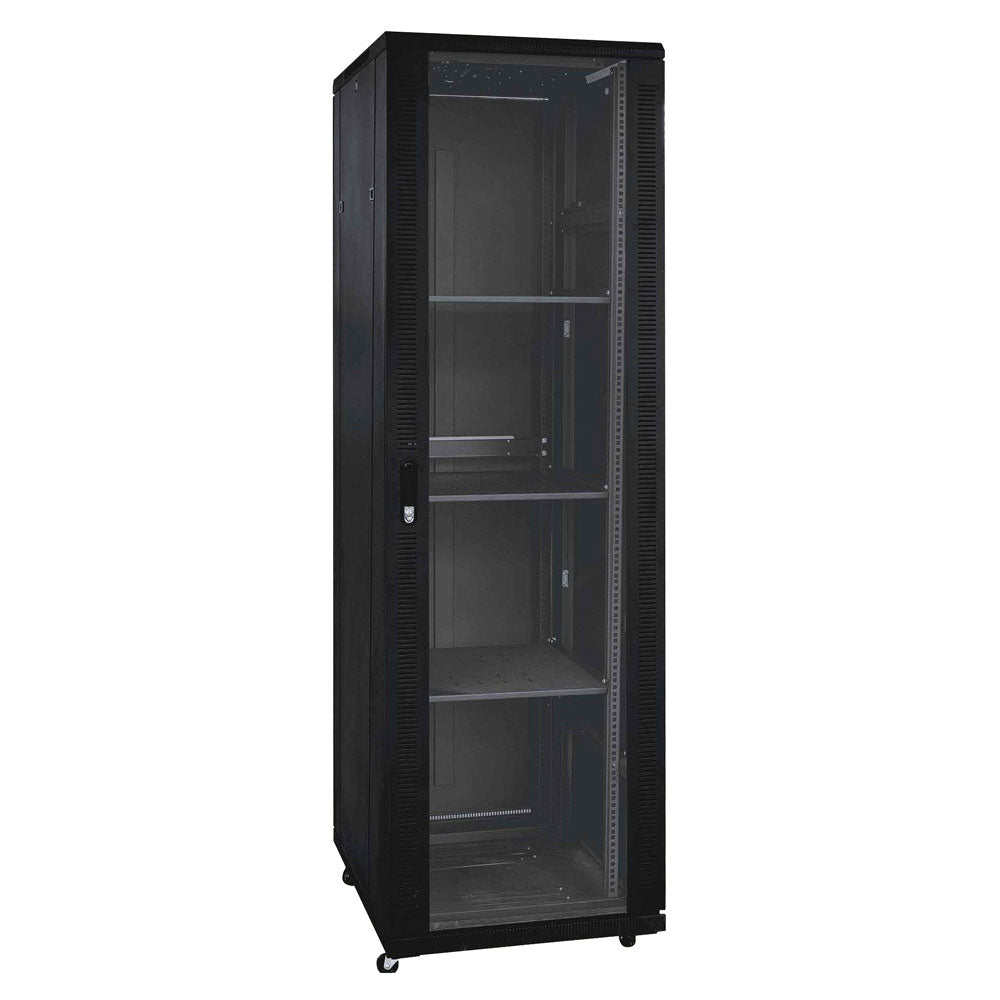 ARMOIRE RACK 35U AVEC VENTILATEUR 600*600CM COULEUR NOIRE - SECUROTOP