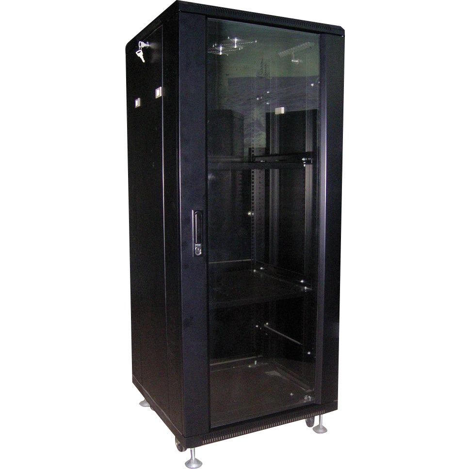ARMOIRE RACK 42U AVEC VENTILATEUR 600*800CM COULEUR NOIRE - SECUROTOP