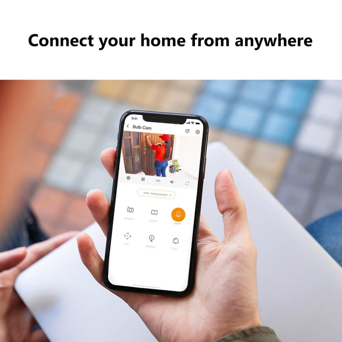 Imou Ampoule 3MP Caméra Intérieure Wi-Fi Rotative