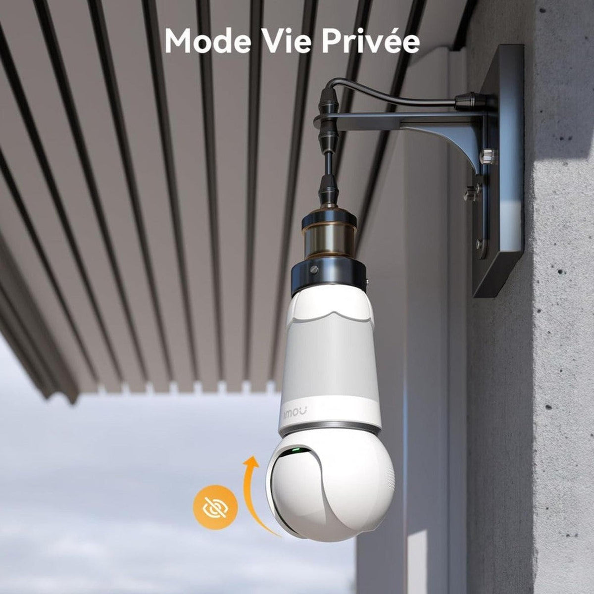 Imou Ampoule 3MP Caméra Intérieure Wi-Fi Rotative