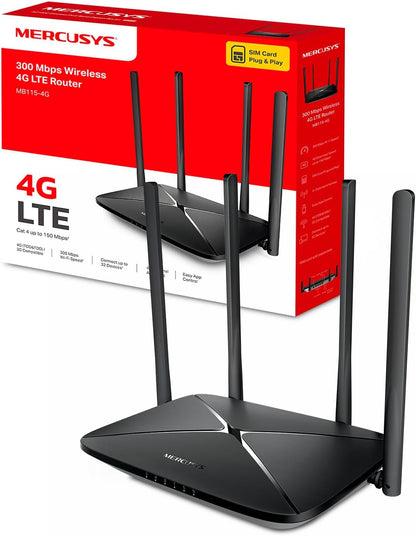 MERCUSYS MB115-4G Routeur 4G LTE Wi-Fi N300