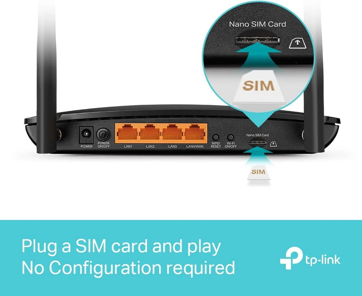 TP-Link Archer MR550 Routeur 4G+ Cat6 Wi-Fi AC1200