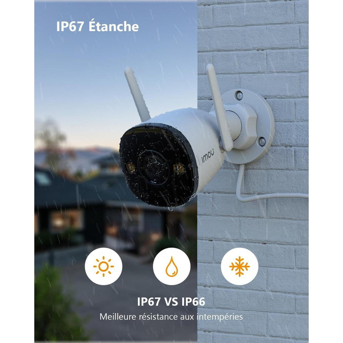 Imou Bullet 3 Caméra Extérieure Wi-Fi Spot LED