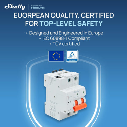 Shelly Pro Disjoncteur Modulaire Intelligent Wi-Fi