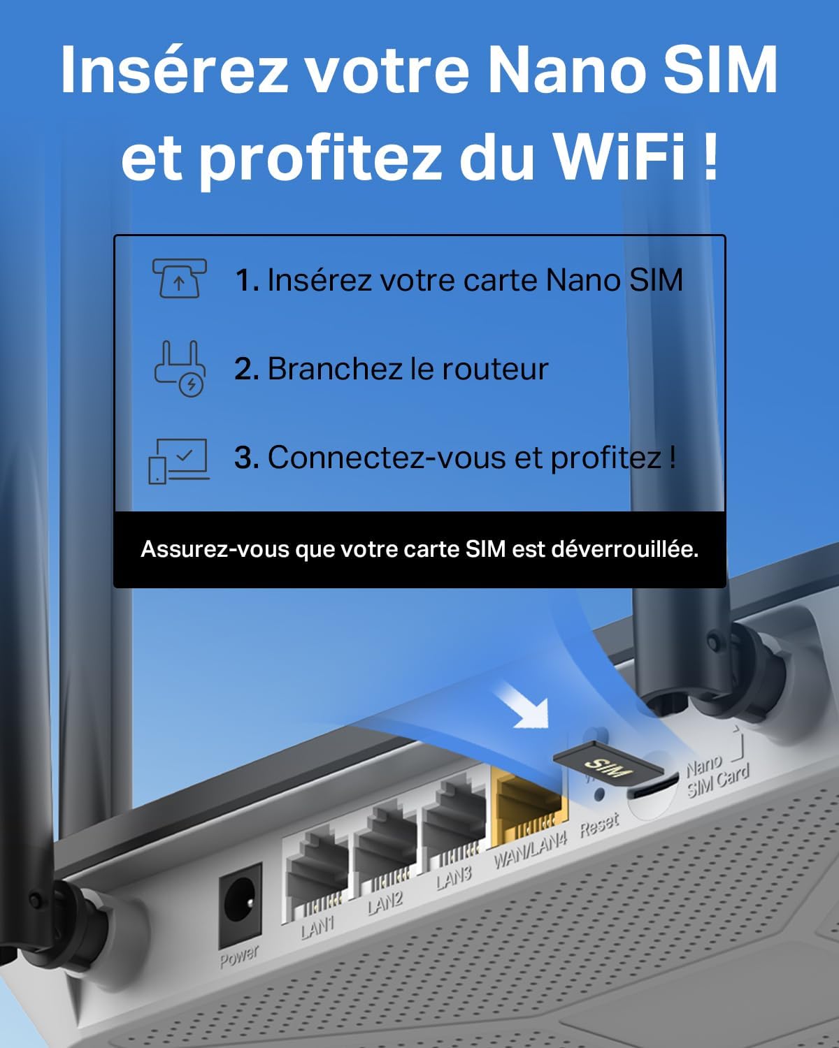MERCUSYS MB115-4G Routeur 4G LTE Wi-Fi N300
