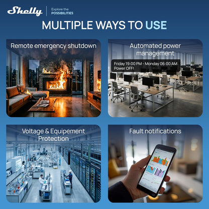 Shelly Pro Disjoncteur Modulaire Intelligent Wi-Fi