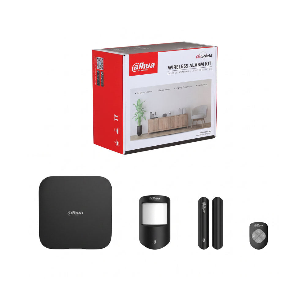 Dahua DAHUA-5582 Kit Alarme Sans Fil 868 MHz Grade 2 Noir