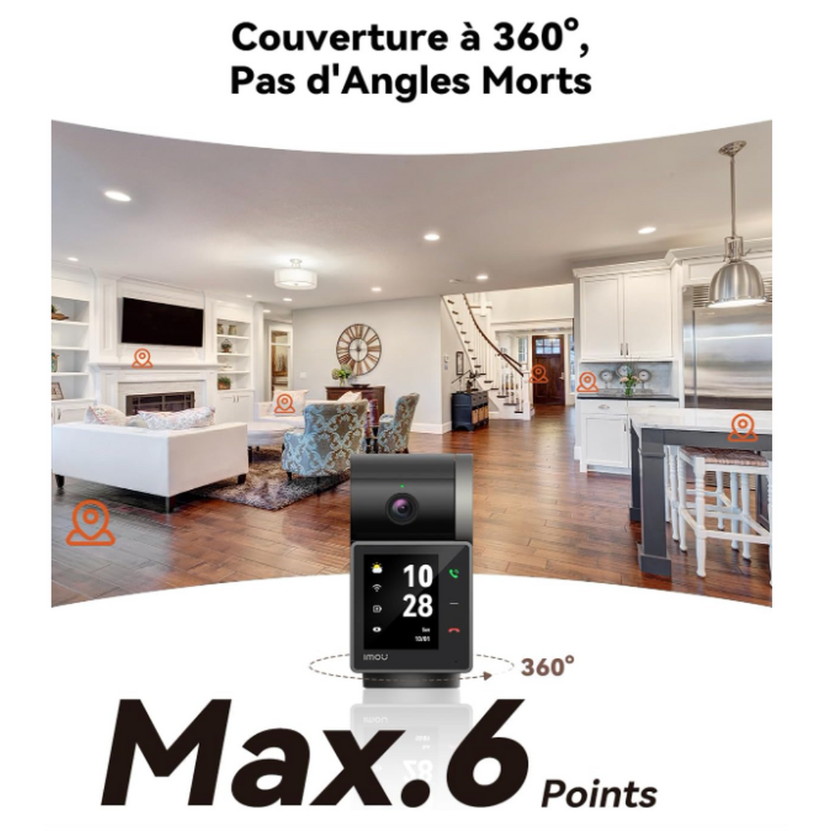 Imou Rex VT Pro 5MP Caméra Intérieure Wi-Fi