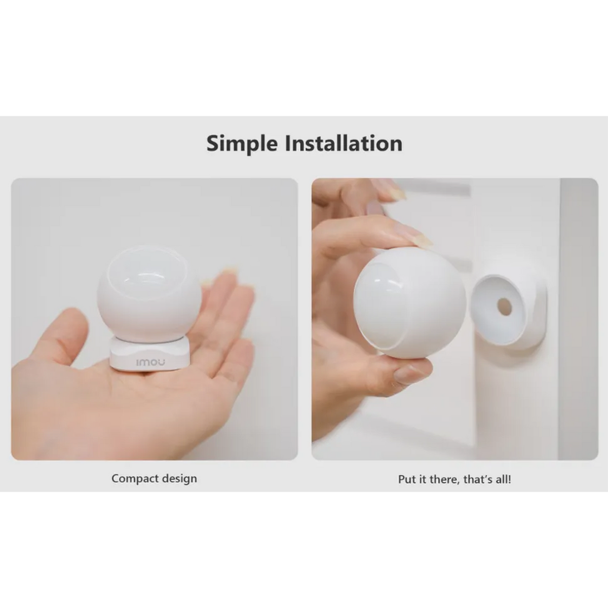 Imou Détecteur de Mouvement Connecté Sans Fil ZigBee