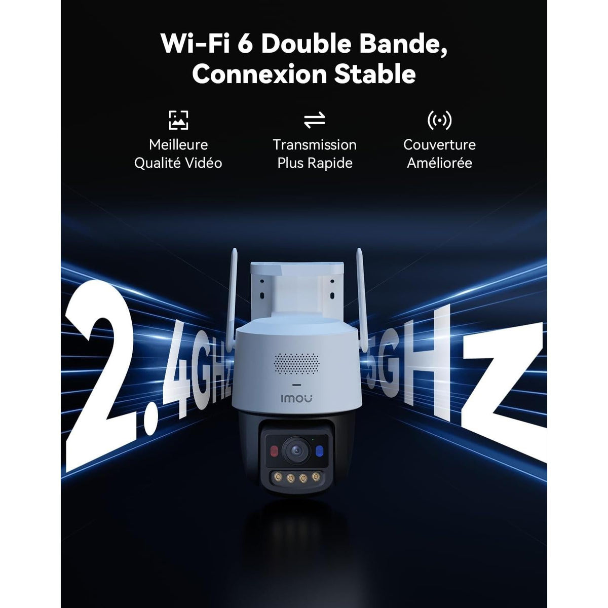 Imou Titan 6MP Caméra Extérieure Wi-Fi PoE Zoom 8X