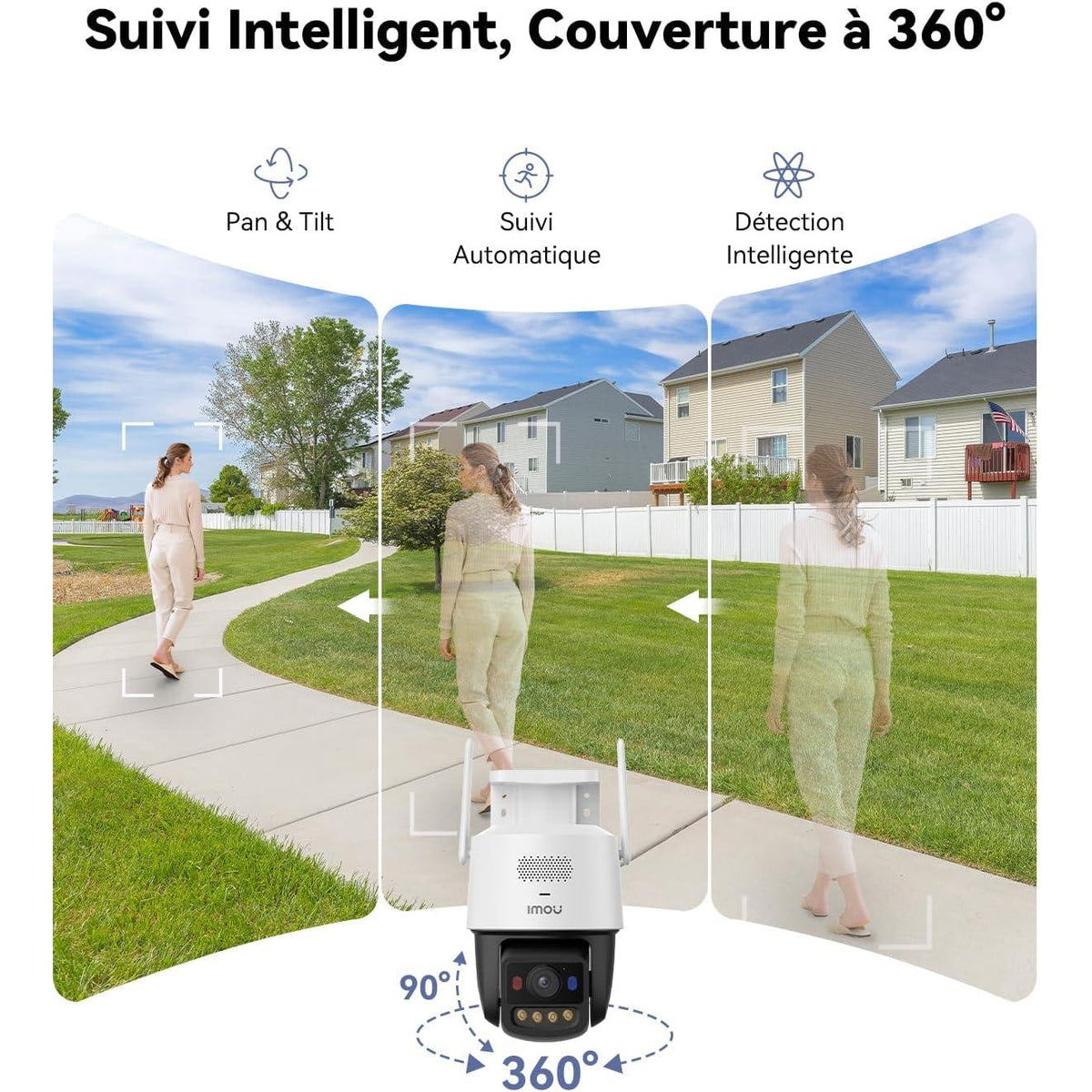 Imou Titan 6MP Caméra Extérieure Wi-Fi PoE Zoom 8X