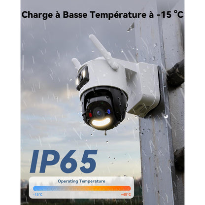Imou AOV Dual Caméra de Surveillance Extérieure 4G Wi-Fi Solaire