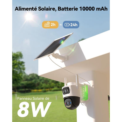 Imou AOV Dual Caméra de Surveillance Extérieure 4G Wi-Fi Solaire