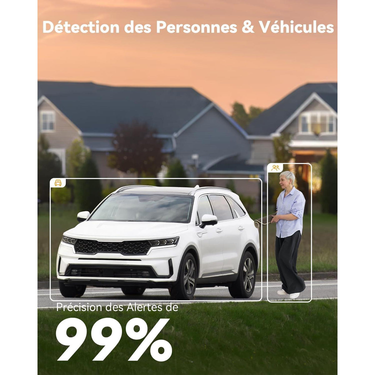 Imou AOV Dual Caméra de Surveillance Extérieure 4G Wi-Fi Solaire