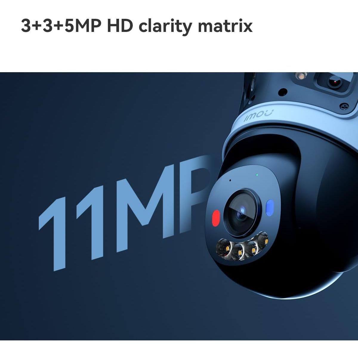 Imou Cruiser Triple 11MP Caméra Extérieure Wi-Fi Rotative