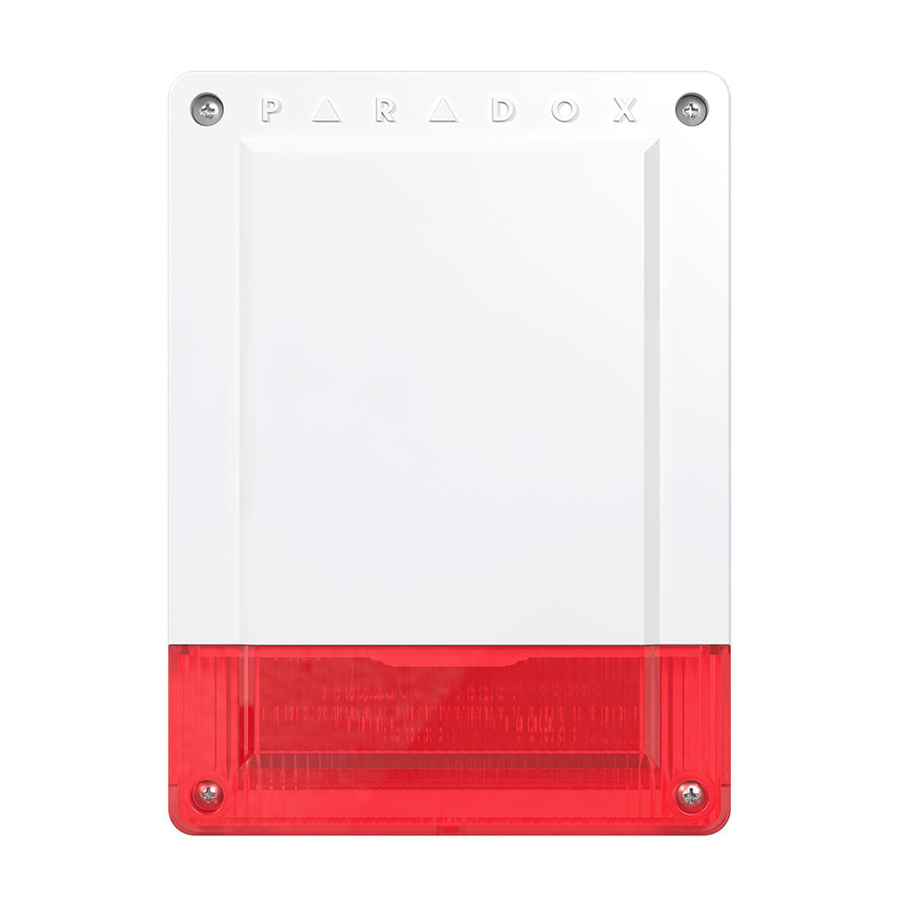 SIRENE EXTERNE V.R. FLASH ROUGE DANS DEUX DIRECTIONS. PILES INCLUSES GRADE 2 - SECUROTOP