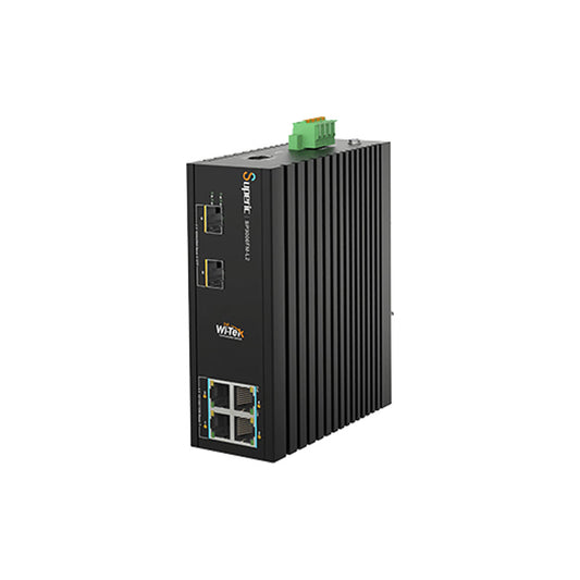 Commutateur L2 avec 4 PoE et 2 SFP