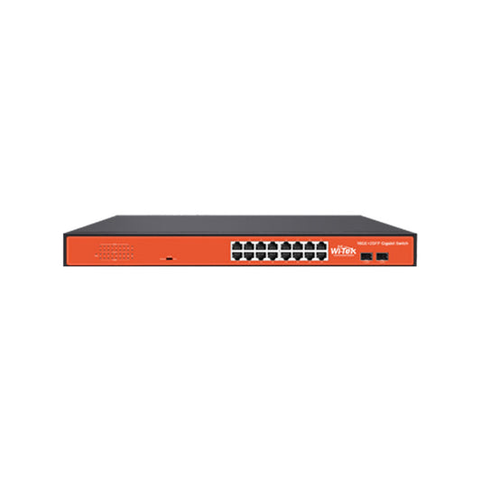 Switch à 16 Ethernet Gigabit + 2 Gigabit SFP