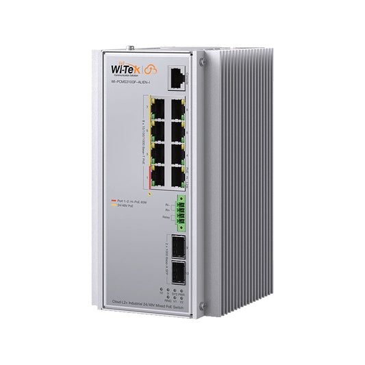 Nuage PoE industriel L2+ 24/48V Wi-Tek ALIEN-I PoE Switch