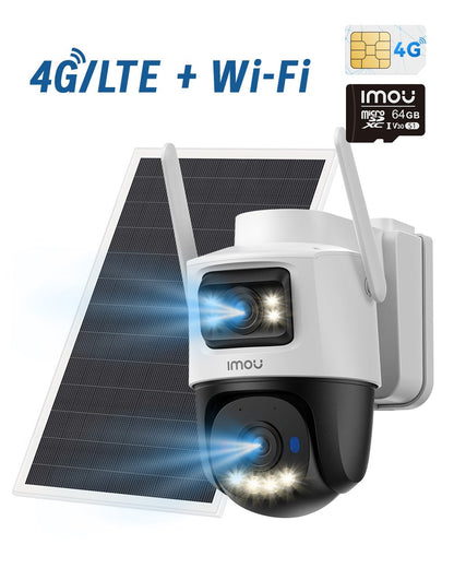 IMOU AOV Dual Caméra de Surveillance 3K 5+5MP 4G LTE Wi-Fi