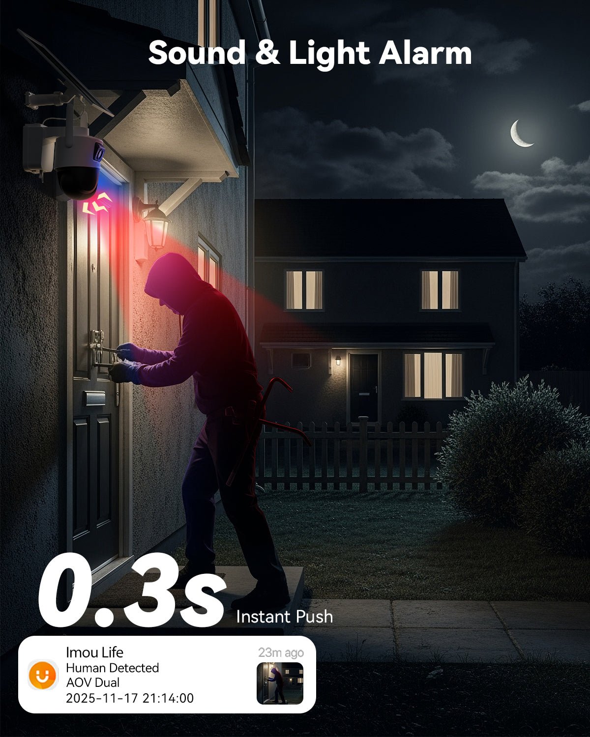 IMOU AOV Dual Caméra de Surveillance 3K 5+5MP 4G LTE Wi-Fi