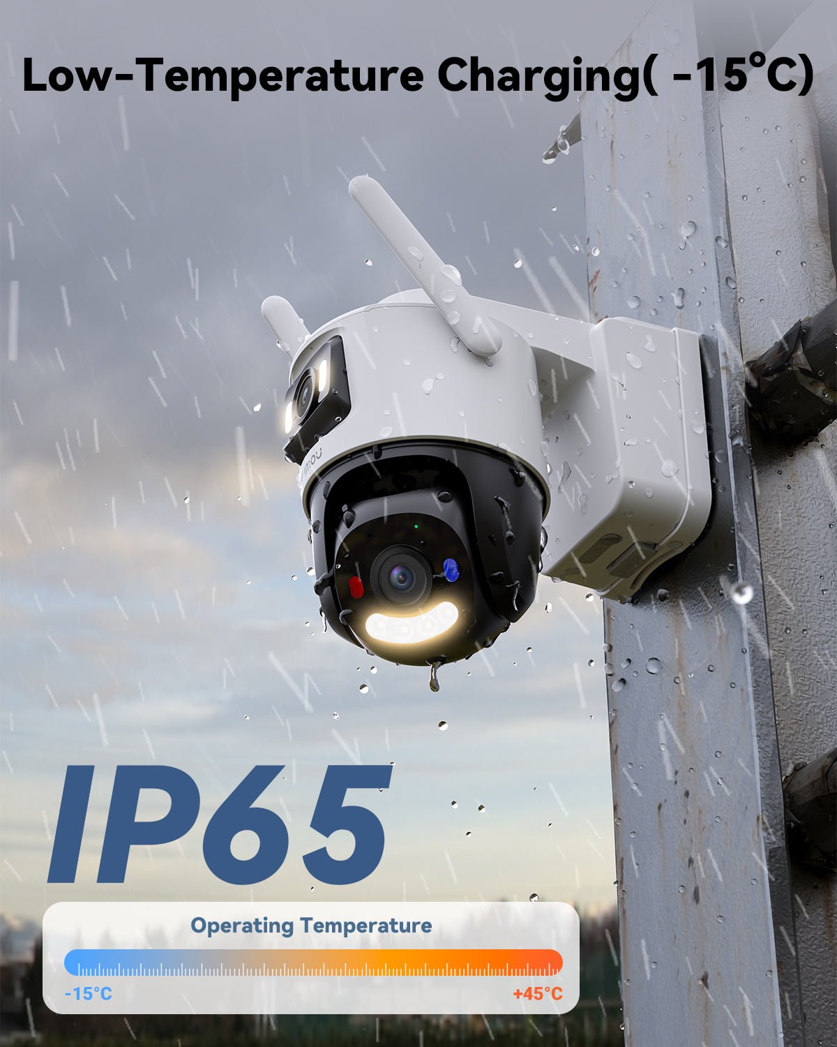 IMOU AOV Dual Caméra de Surveillance 3K 5+5MP 4G LTE Wi-Fi