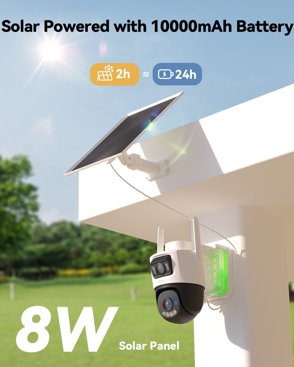 IMOU AOV Dual Caméra de Surveillance 3K 5+5MP 4G LTE Wi-Fi