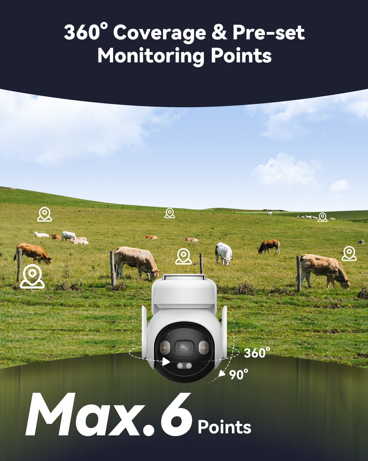 IMOU AOV PT Caméra de Surveillance 4G Wi-Fi Solaire
