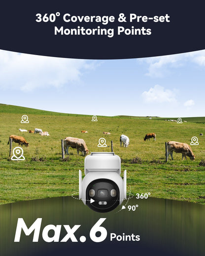 IMOU AOV PT Caméra de Surveillance 4G Wi-Fi Solaire