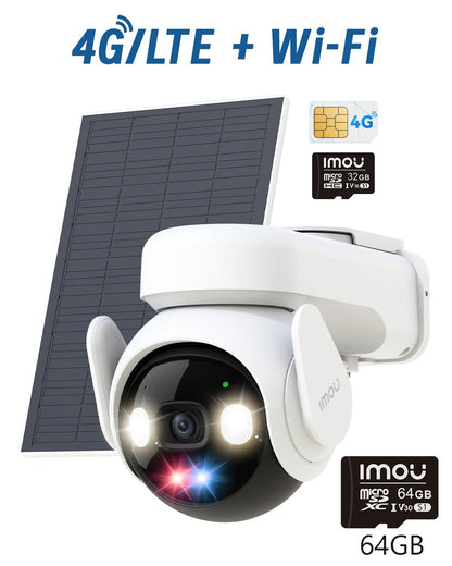 IMOU AOV PT Caméra de Surveillance 4G Wi-Fi Solaire