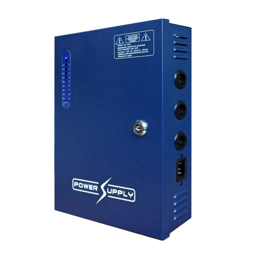 Sortie du boîtier d'alimentation CCTV : 12VDC, 9CH, 10A - SECUROTOP