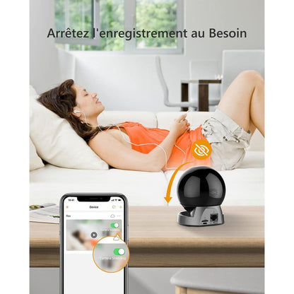 Imou Rex 3D 3MP Caméra Intérieure Wi-Fi Rotative