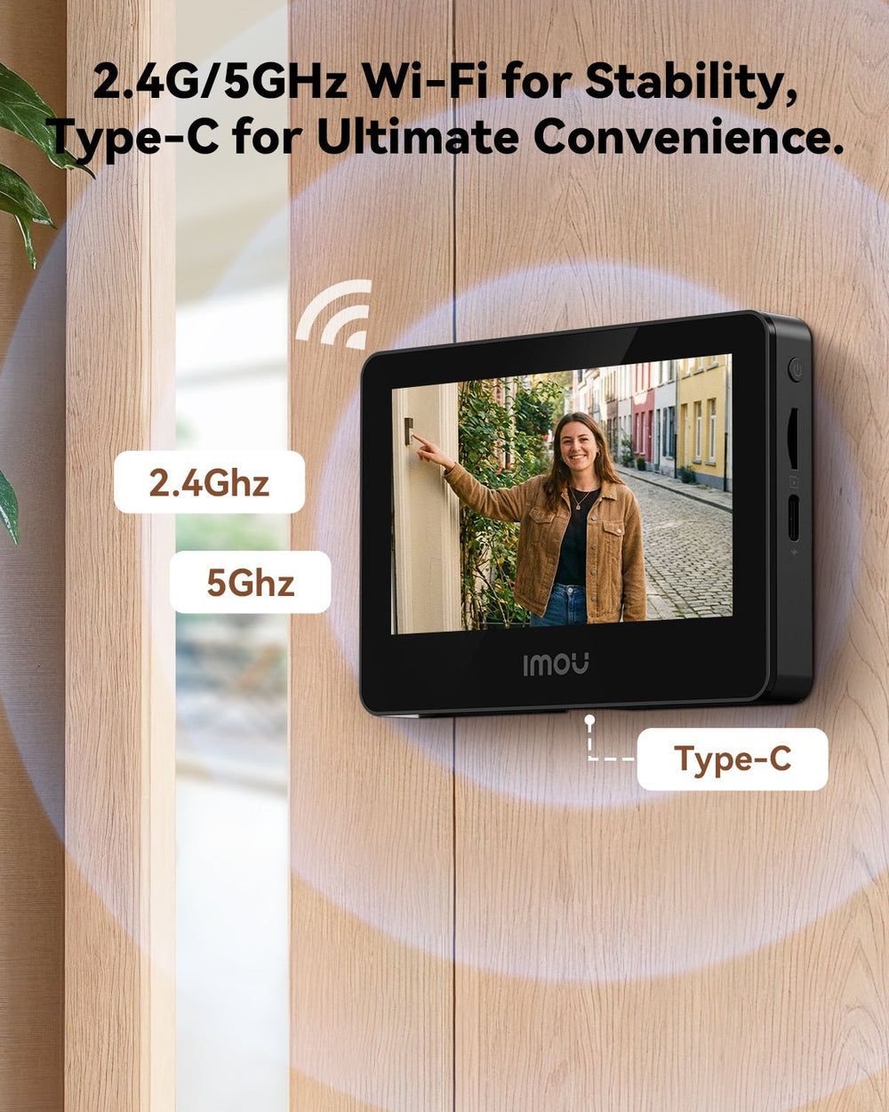 Judas de Porte Caméra de surveillance VD1 5MP 2.4/5GHz