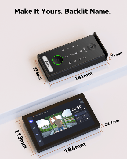 IMOU VDP7 Visiophone Connecté 5MP 3K 2 Fils Écran 7 Pouces NFC