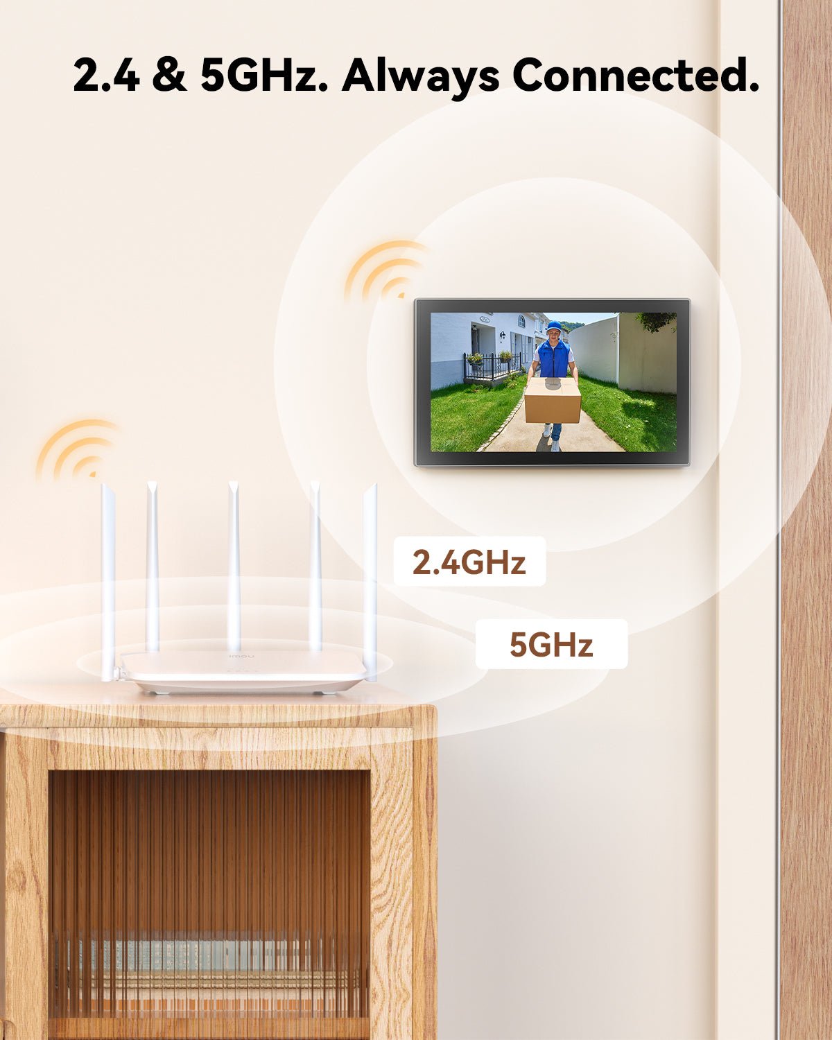 IMOU VDP7 Visiophone Connecté 5MP 3K 2 Fils Écran 7 Pouces NFC