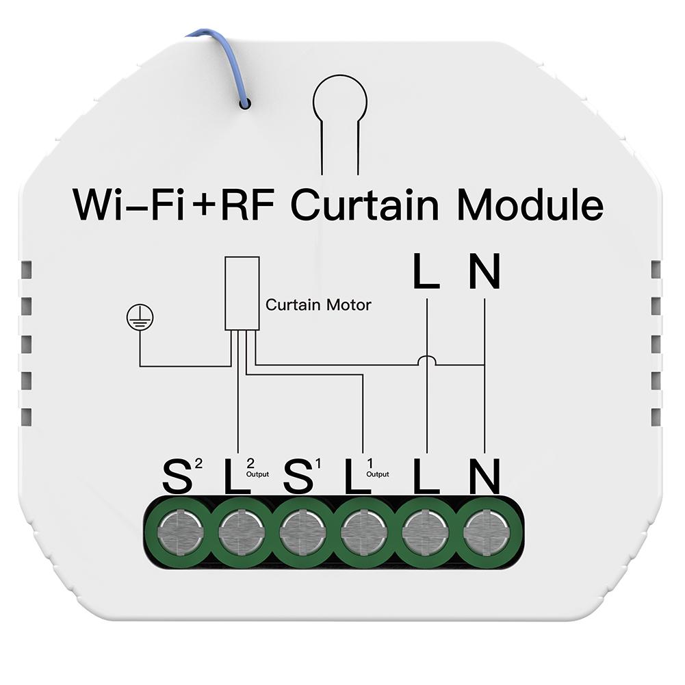 MOES WiFi RF433 Module Interrupteur Rideau Connecté 90-250V 500W 2A