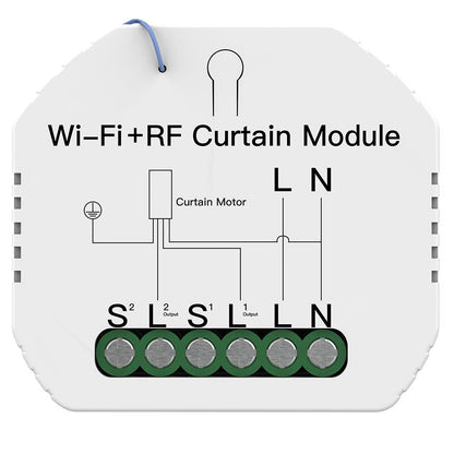 MOES WiFi RF433 Module Interrupteur Rideau Connecté 90-250V 500W 2A
