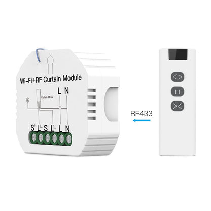 MOES WiFi RF433 Module Interrupteur Rideau Connecté 90-250V 500W 2A