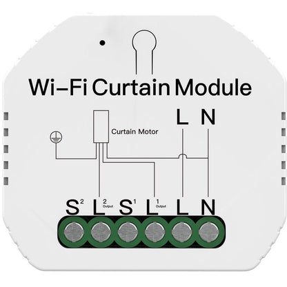 MOES WiFi Mini Module Interrupteur Rideau Connecté 90-250V 500W 2A
