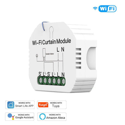 MOES WiFi Mini Module Interrupteur Rideau Connecté 90-250V 500W 2A