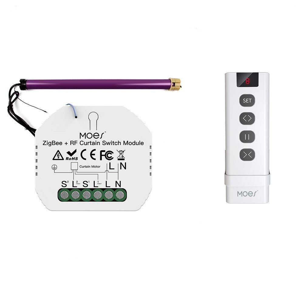 MOES ZRM-108-MS Module Interrupteur Volet Roulant ZigBee RF433