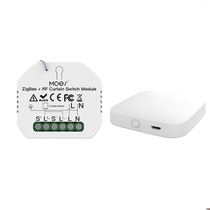 MOES ZRM-108-MS Module Interrupteur Volet Roulant ZigBee RF433
